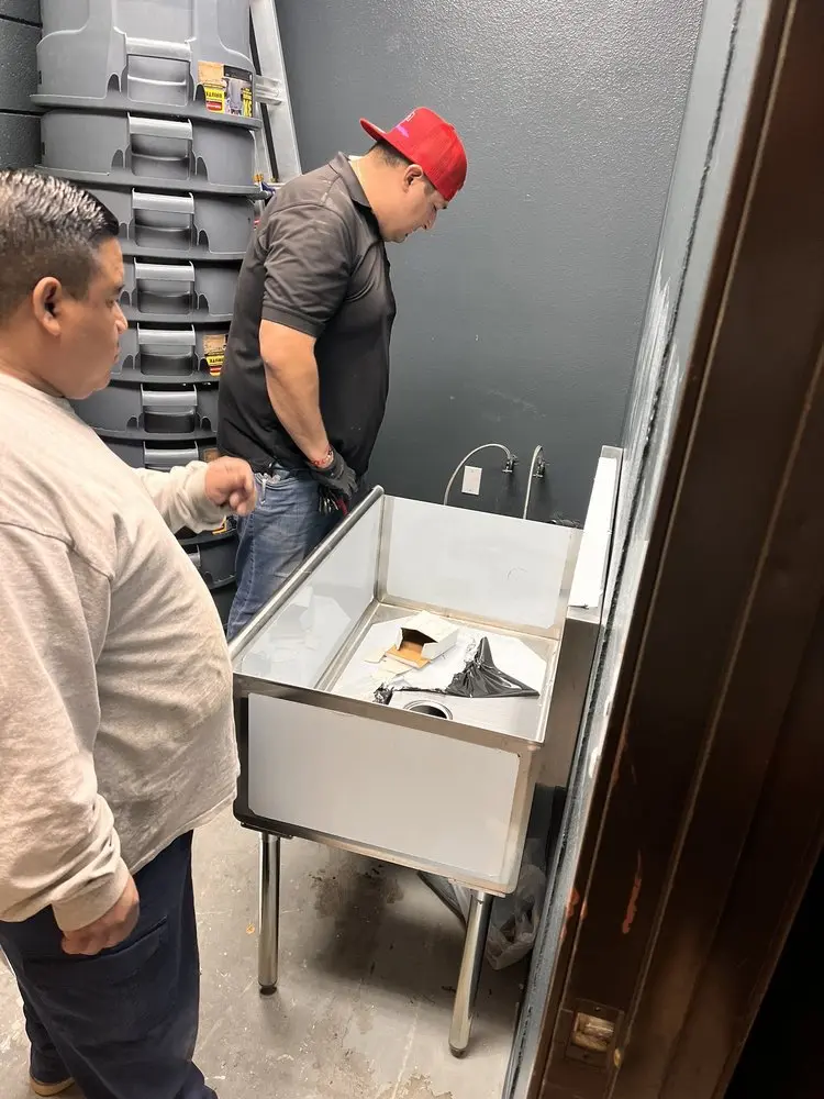 Commercial plumbing and sink installation in Piedmont